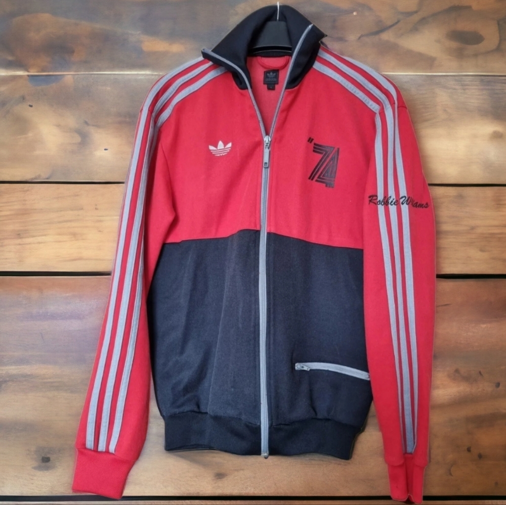 Adidas Originals x Robbie Williams track jacket sz small rare - Picture 1 of 9